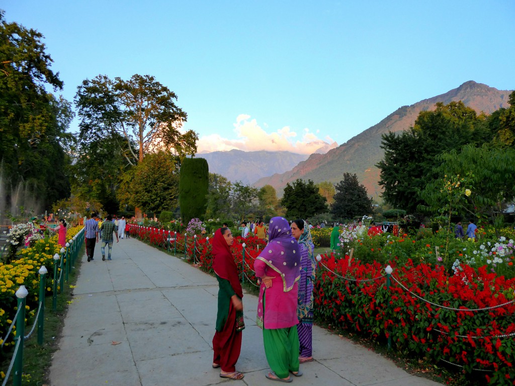 Mughal Garden Srinagar - Dal meer - Kashmir India