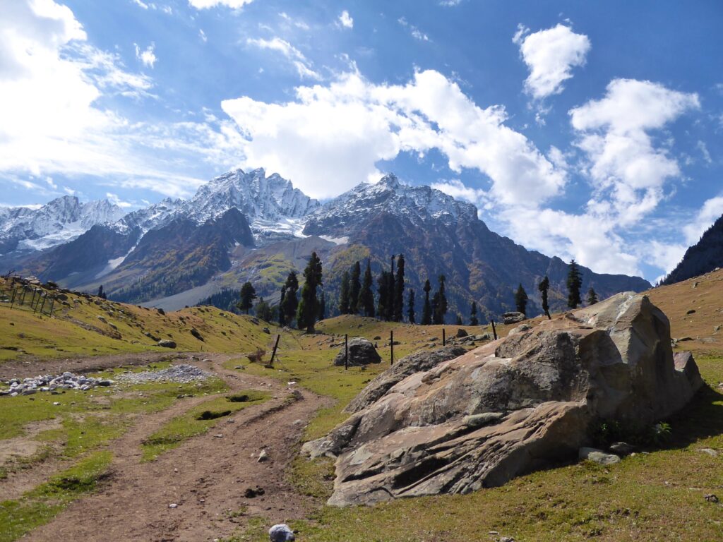 Wandelen naar Thajiwas Gletsjer - Kashmir, India