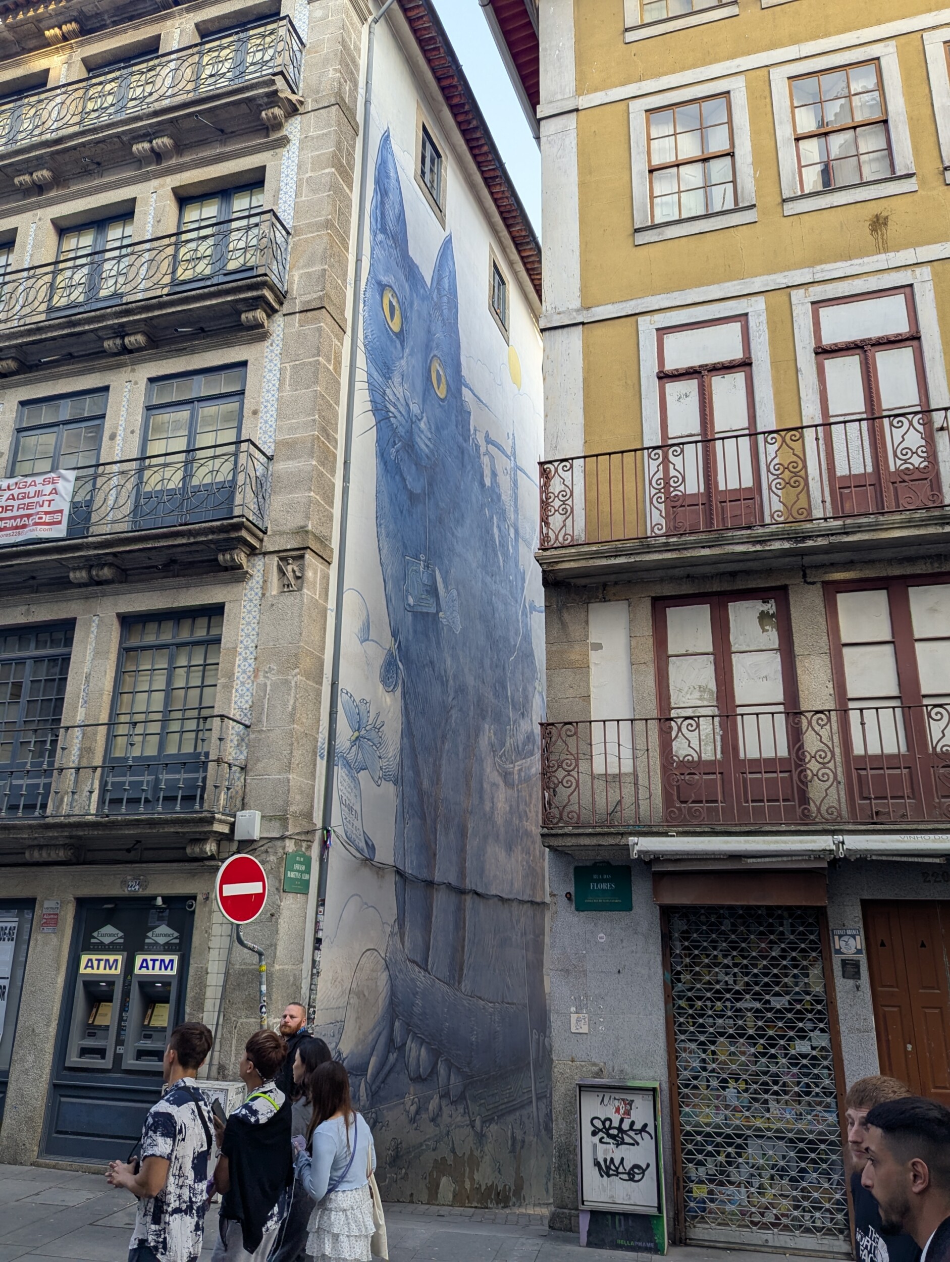 Mural Perspentico, o Gato-Cidade - :iqen street art Porto