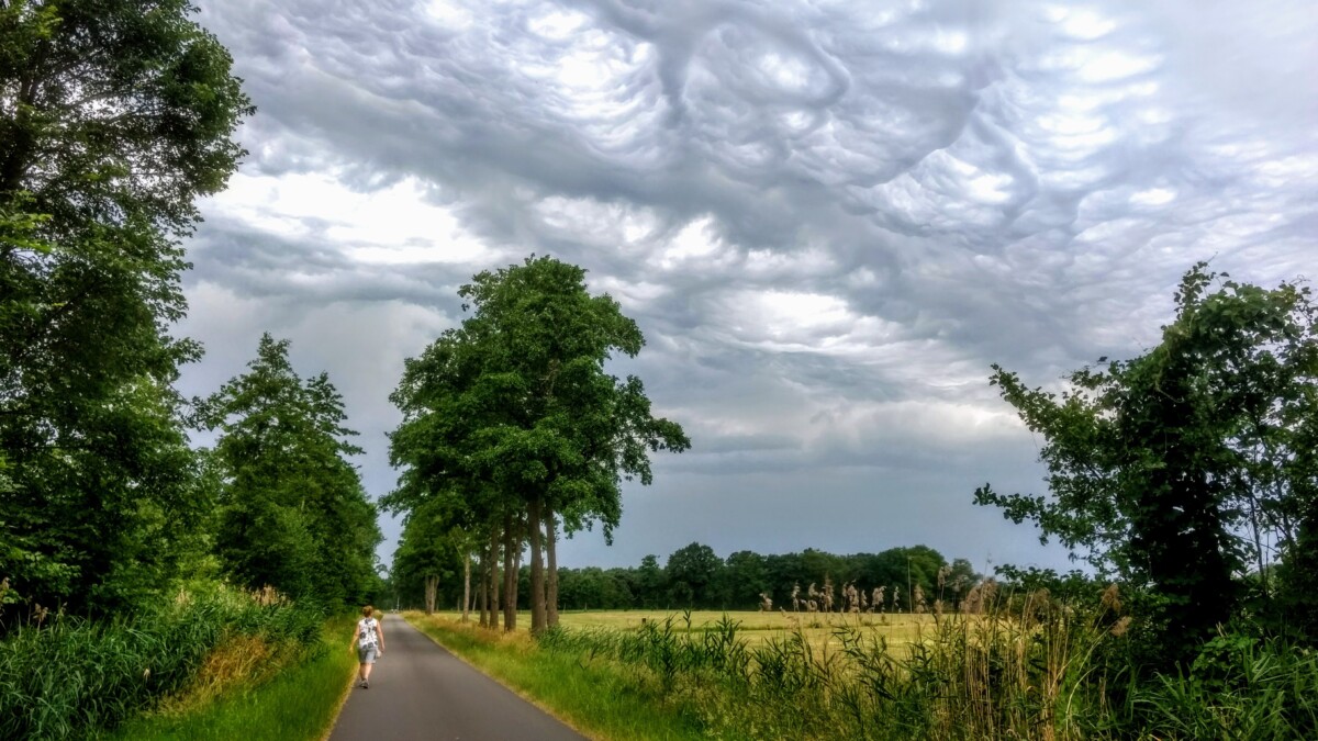 Bijzondere wolken tijdens de wandeling