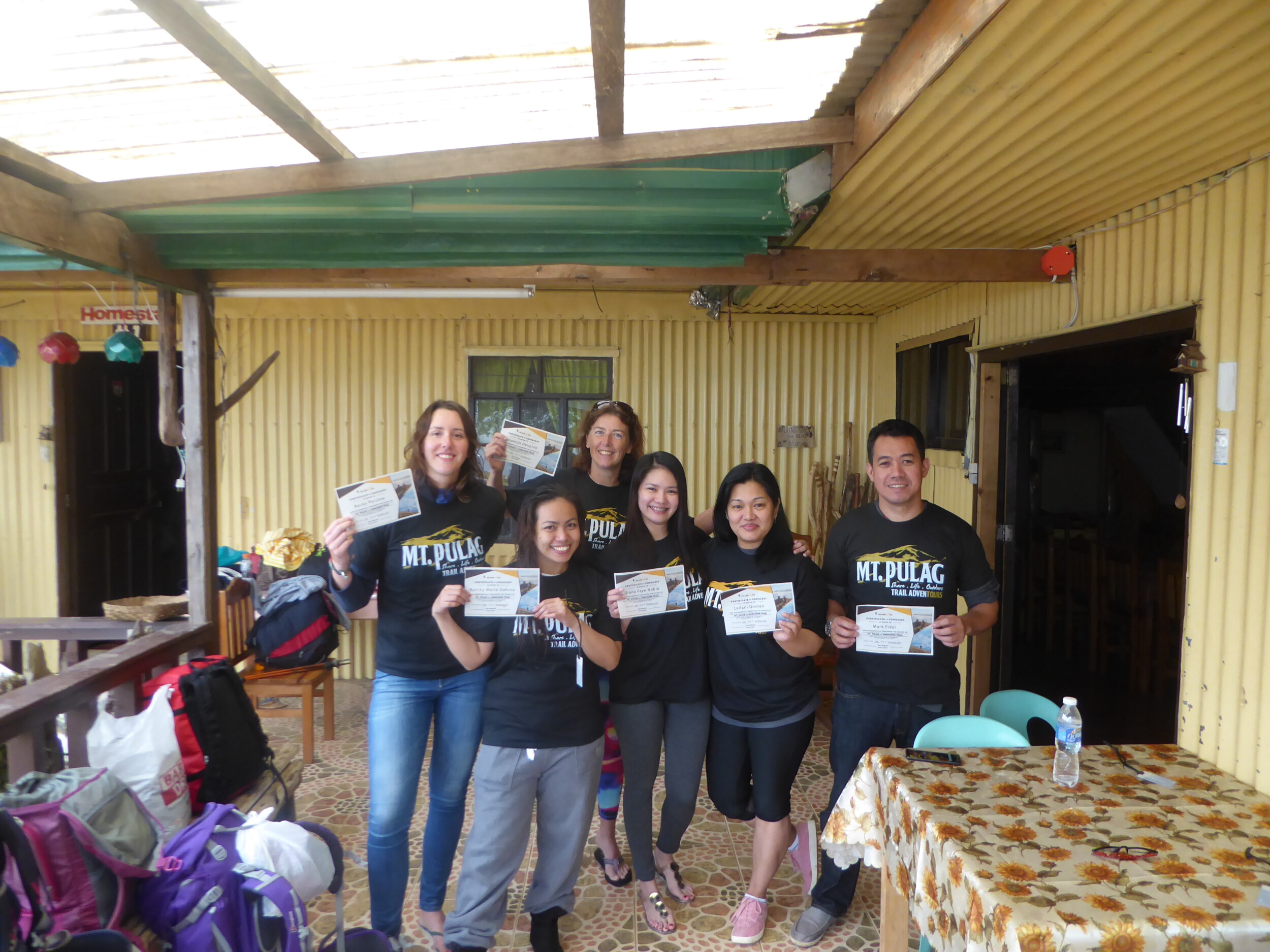 Certificaat Mt Pulag en shirt