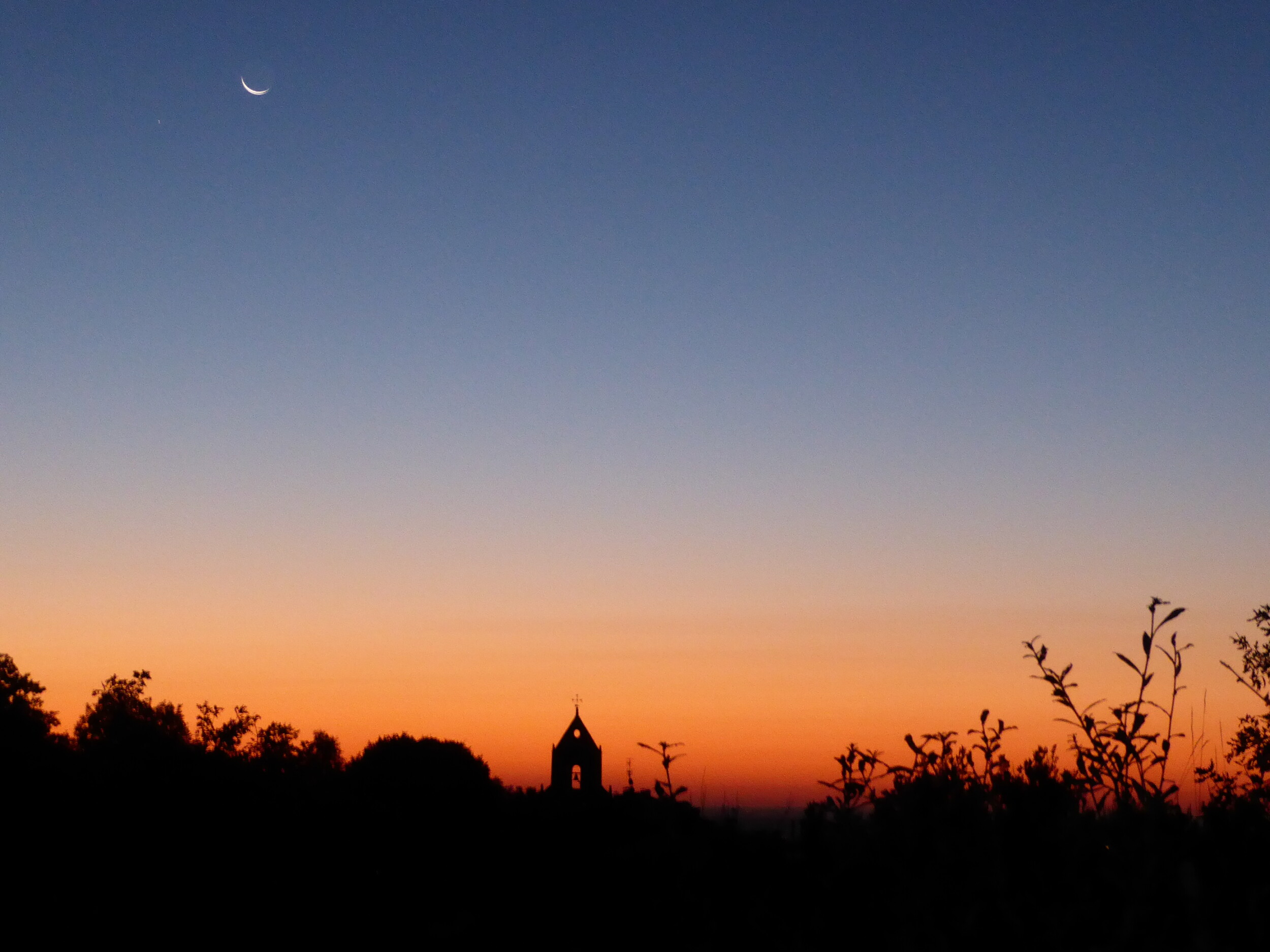 Vroege ochtend op de camino frances