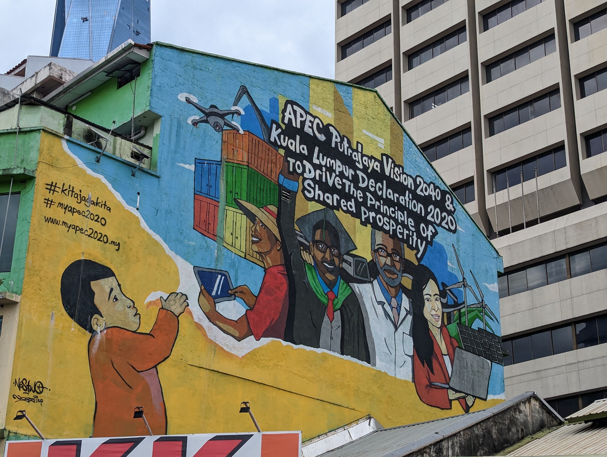 Street art in KL - Bezienswaardigheden Kuala Lumpur