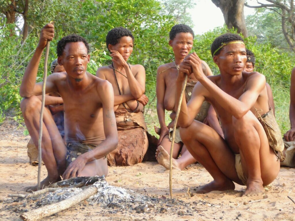 De San bij het Living Museum Ju/'Hoansi