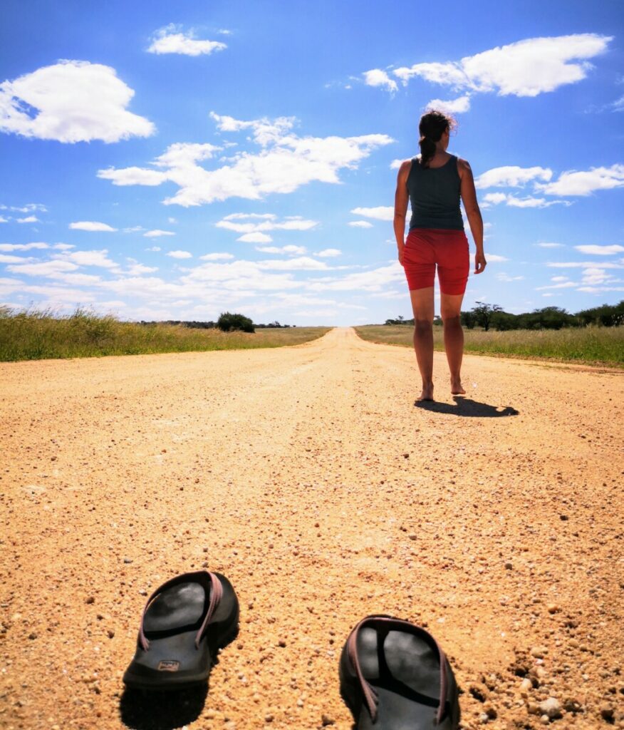 Na de beroving stond ik een tijd stil in het buitengebied van Namibië 