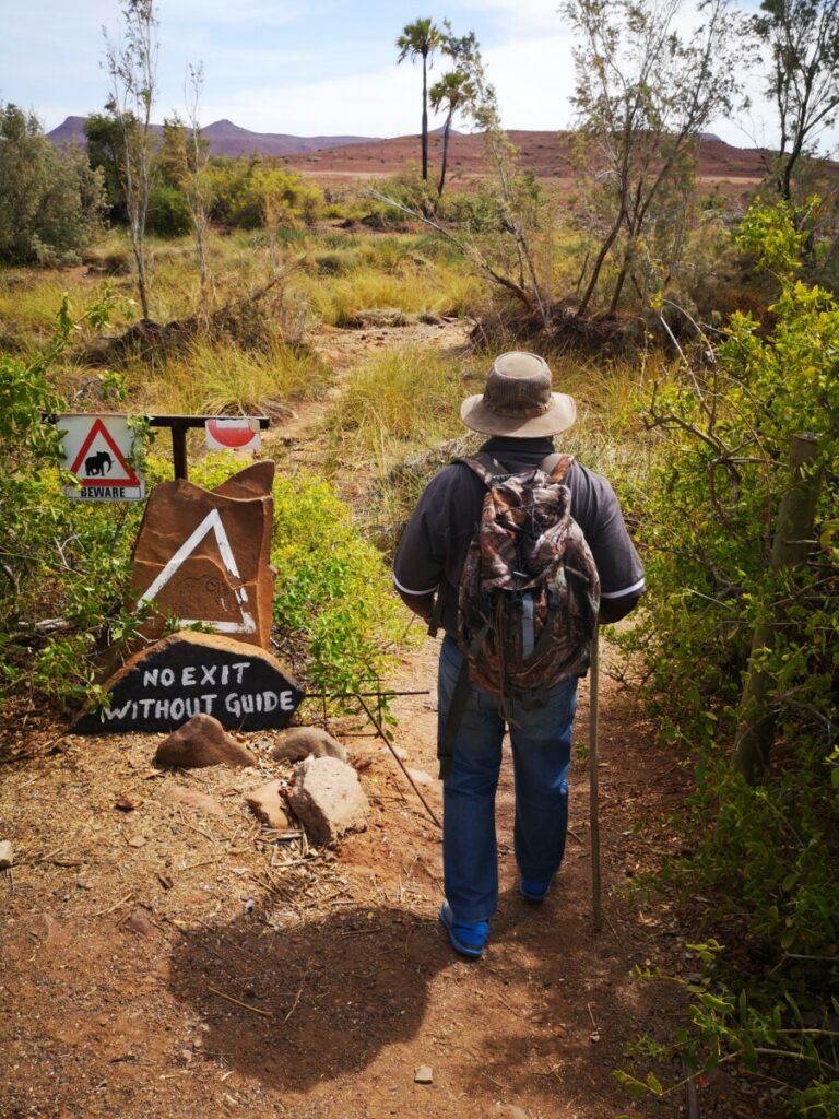 Morning Hike with Guide Hendrik at Palmwag