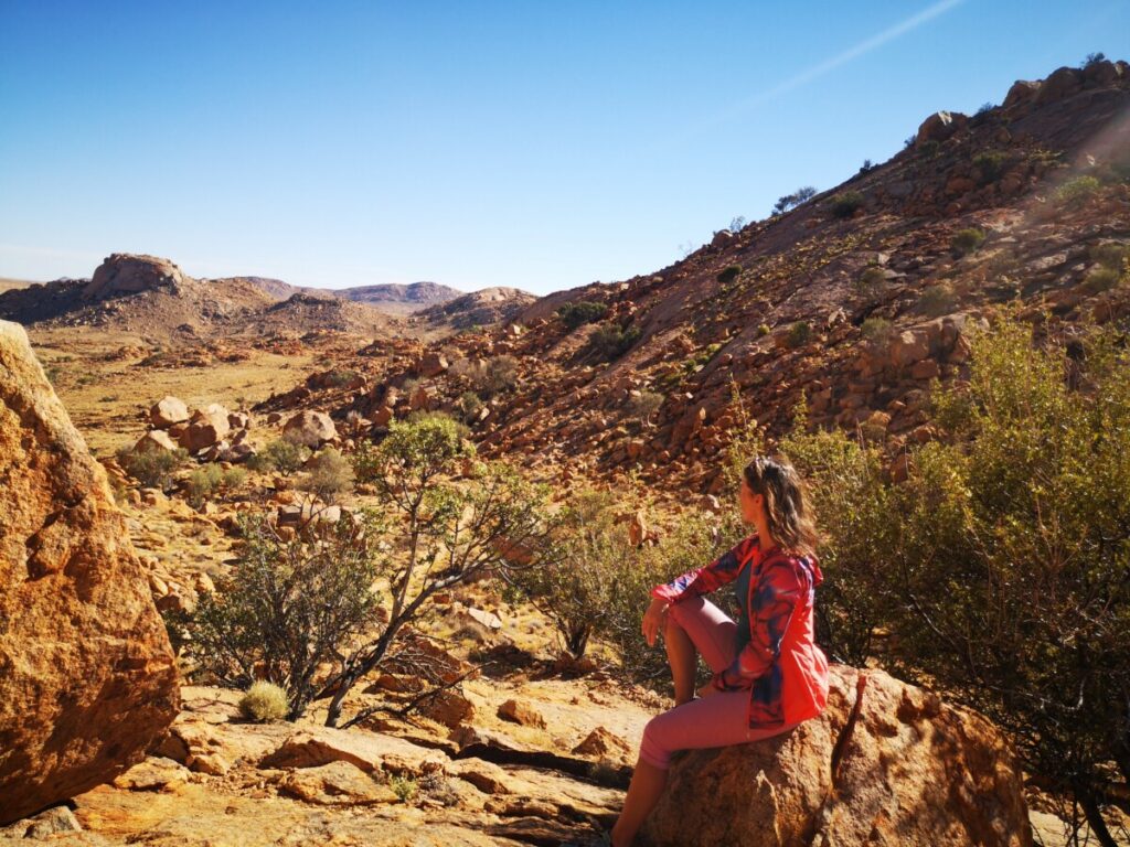 Wandelen nabij Aus - Namibie