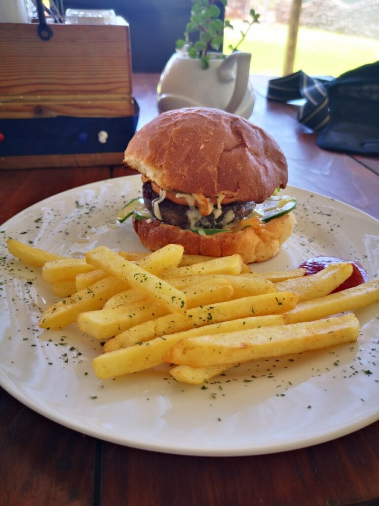 Onderweg een Oryx hamburger eten bij Betta