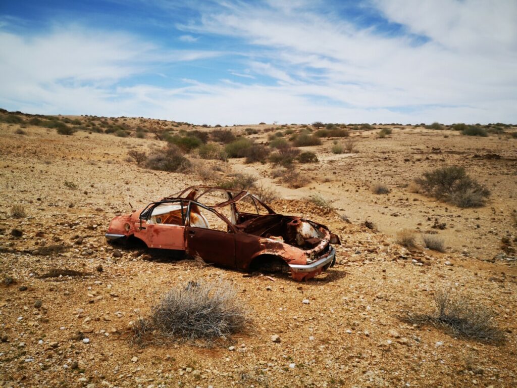 The seemingly never-ending desert of Namibia