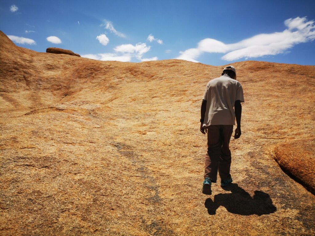 Muurschilderingen van de San bij Spitzkoppe