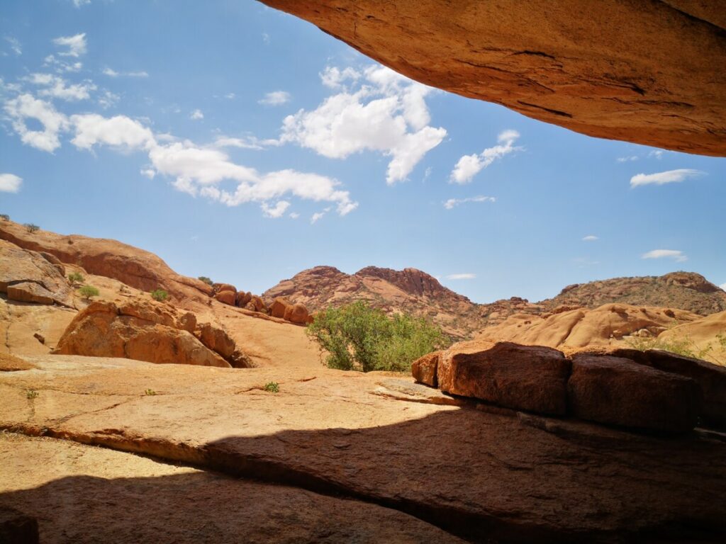 Muurschilderingen van de San bij Spitzkoppe