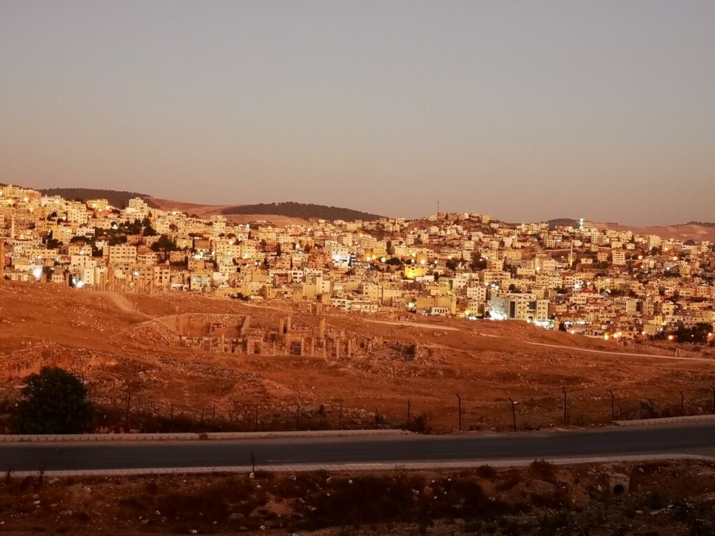 Full Panorama on Archeological Site Jarash