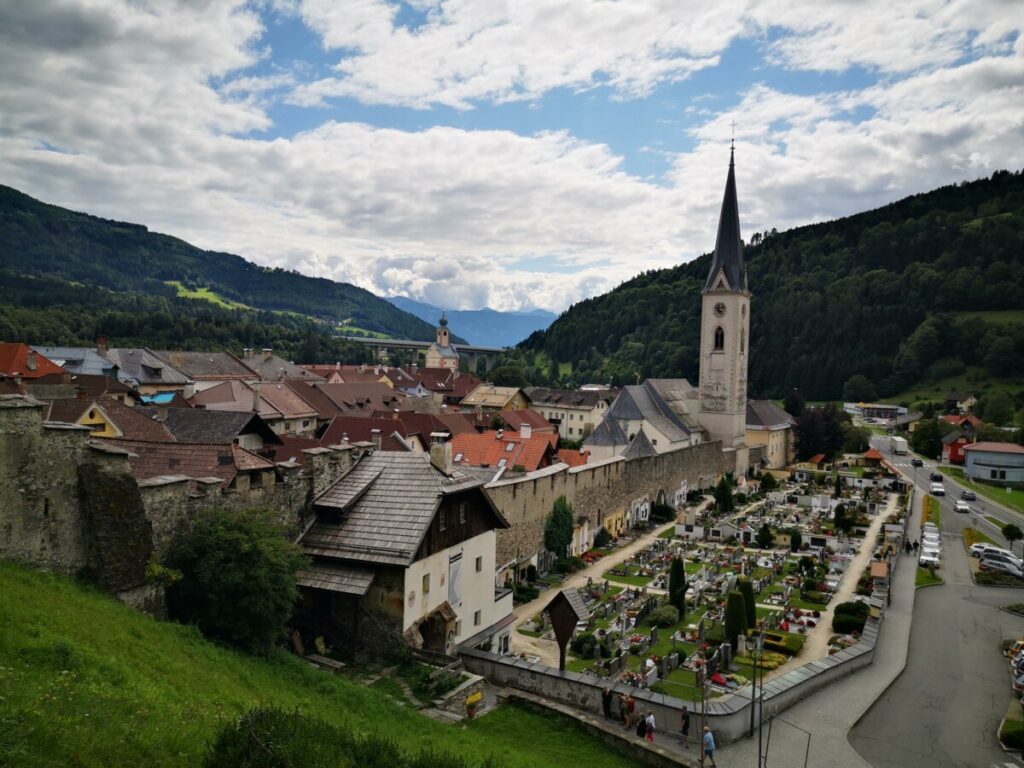 Uitzicht over Gmund vanaf Alte Burg