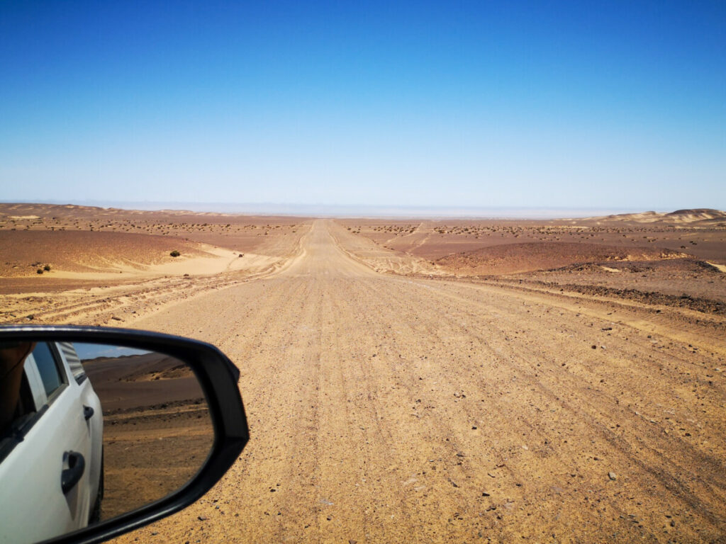 Coming from the hot Damaraland desert to the cold Skeleton Coast - Namibia