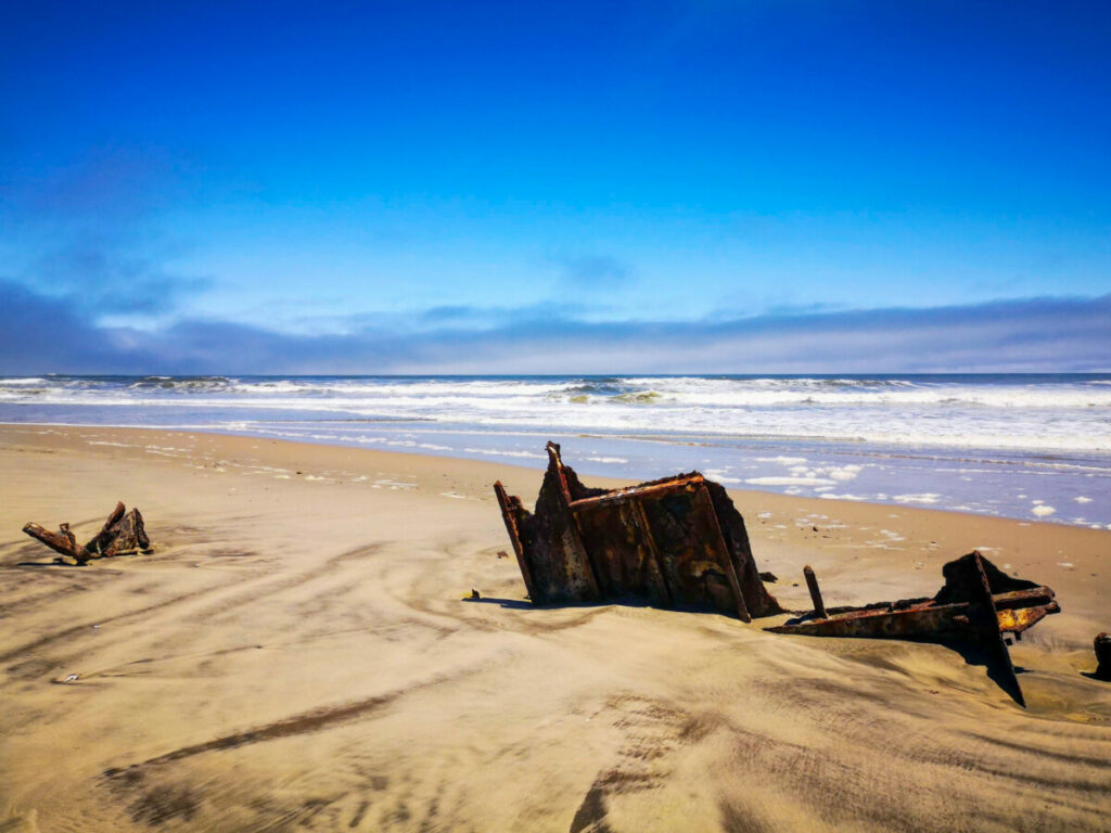 Roestige Scheepswrakken Skeleton Coast - Namibië