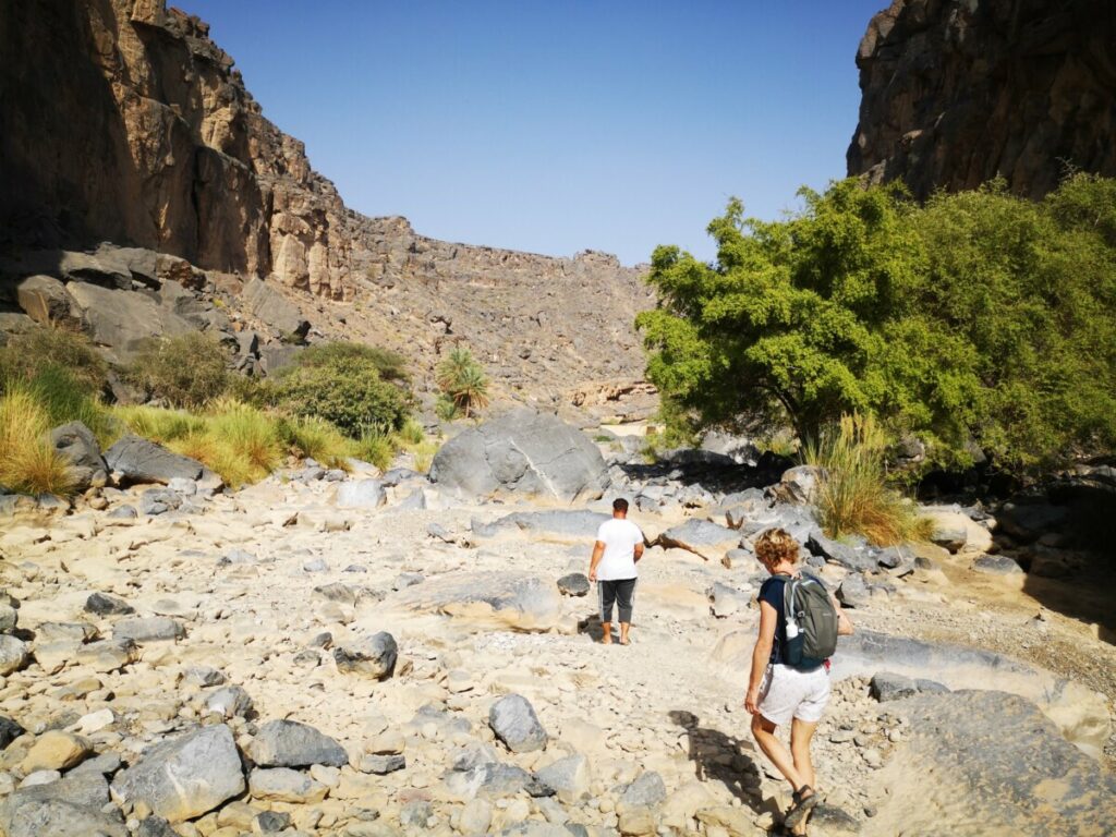 Wadi Dam Dham - Oman - Wandelen in een Wadi