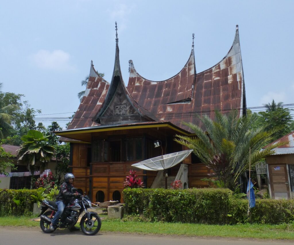 minangkabau huis op Sumatra