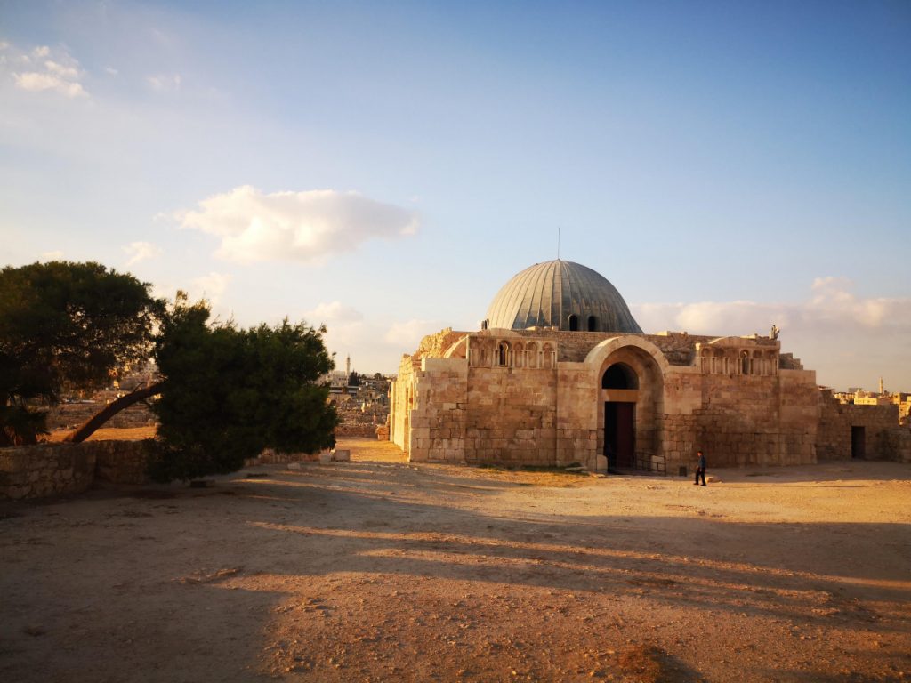 moskee in het citadel - Amman, Jordanië