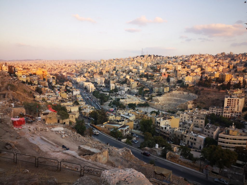 Zicht over Amman, Jordanië