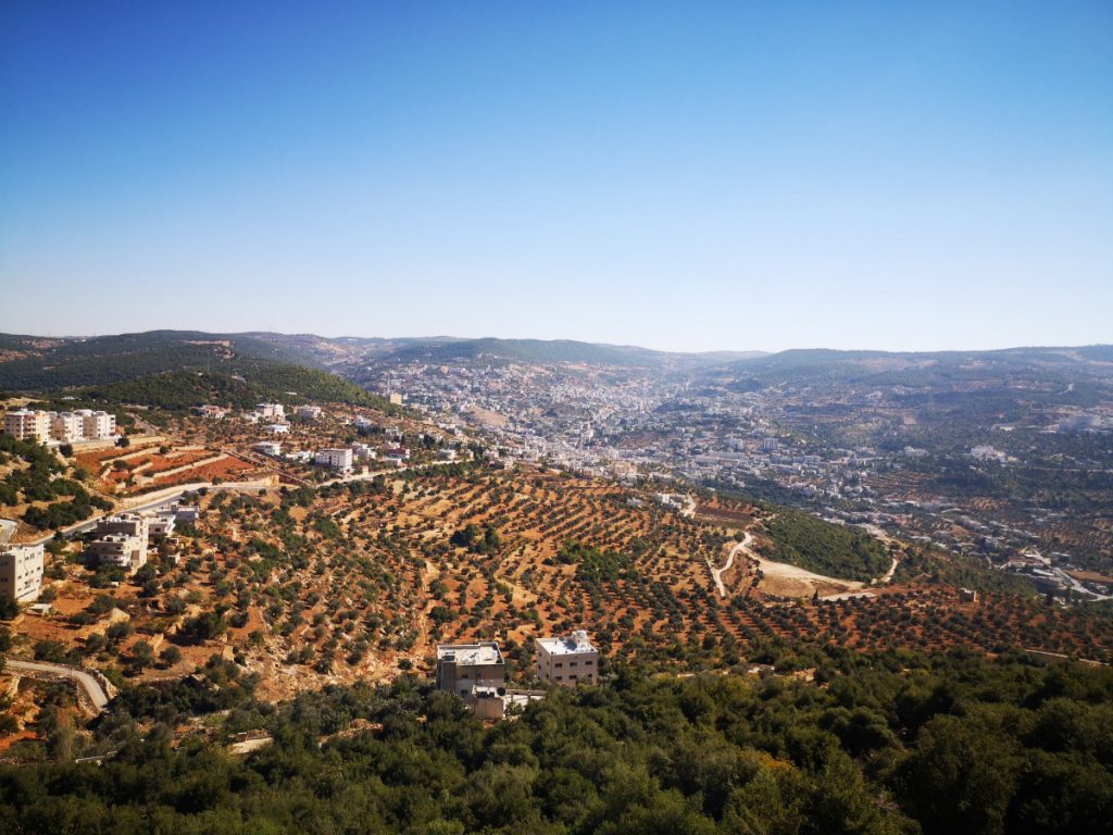 Ajloun Castle view over Jordanië