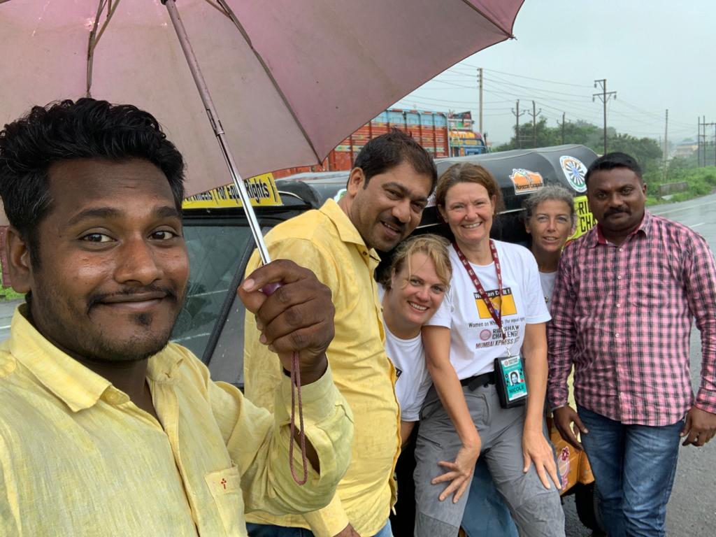 Even in the rain Indian people wants a selfie