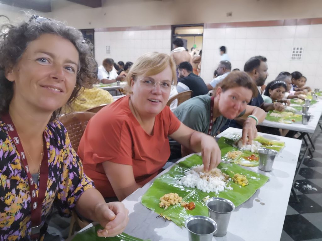 Tasty feast in a temple - India