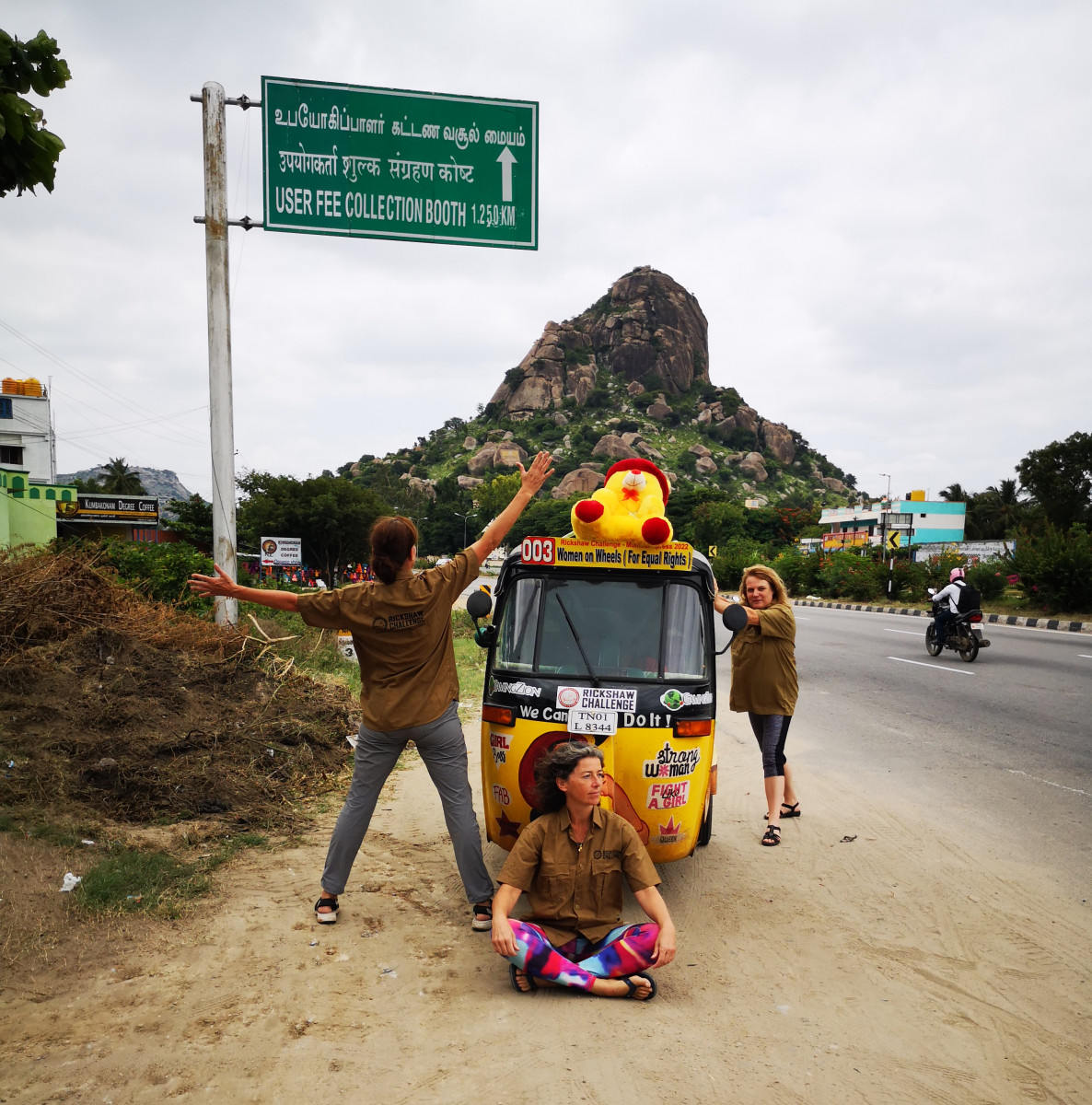 Op naar het eindpunt van deze Rickshaw Challenge MumbaiXpress