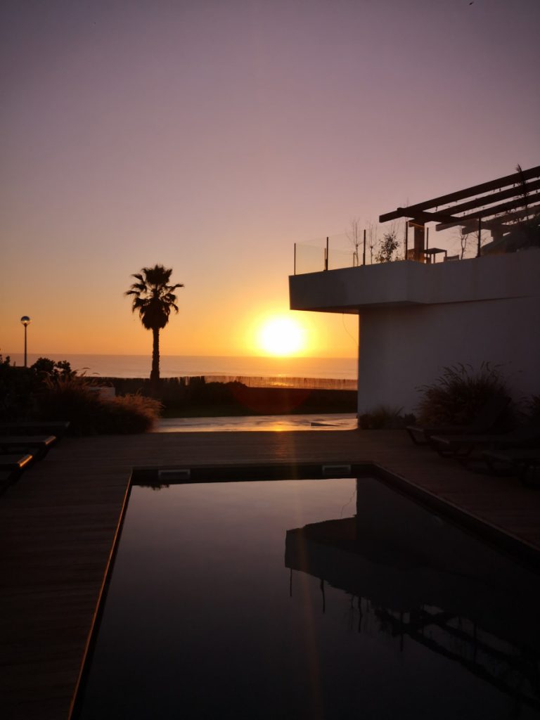 Sunset at MUTE hostel - Porto Covo