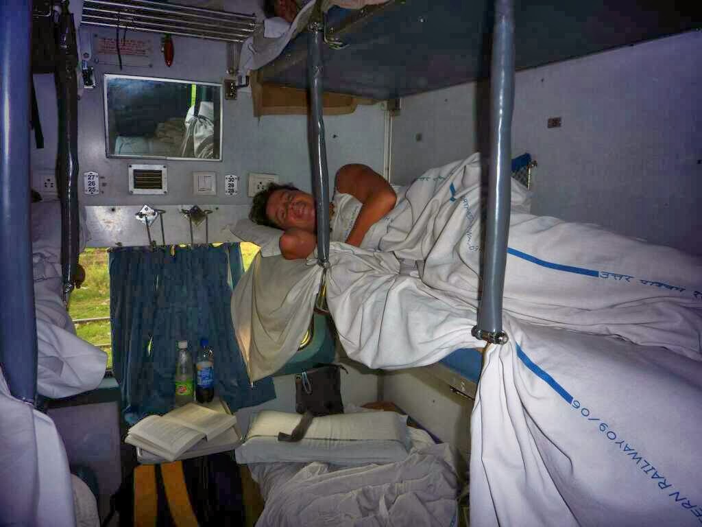 In de trein naar Varanasi - India 2009