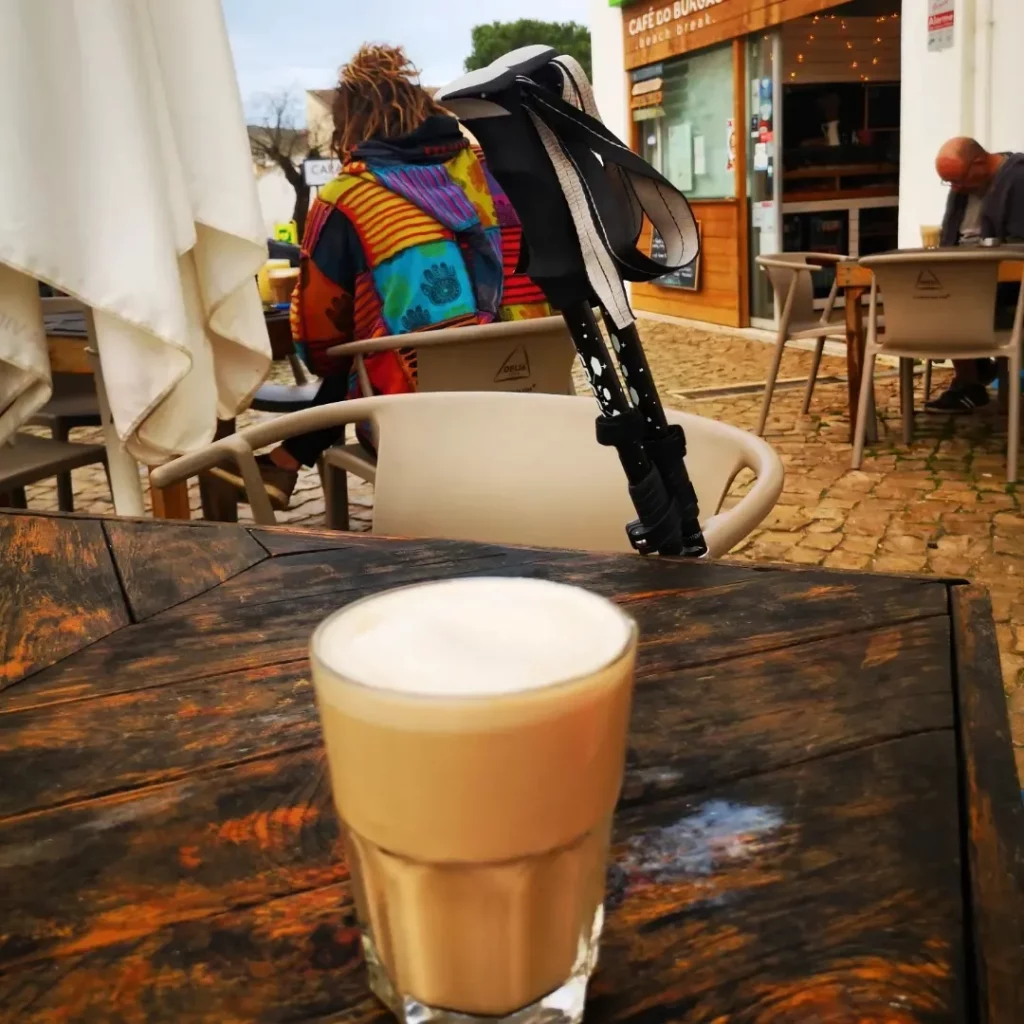 Coffee on the Fishermen's Trail in Burgau