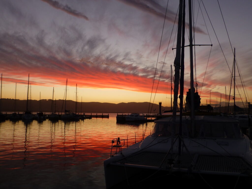 Knysna Waterfront zonsondergang