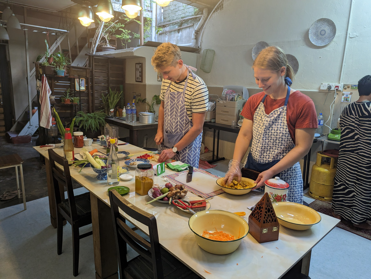 Hard werken - zelf koken in Melaka, Maleisië