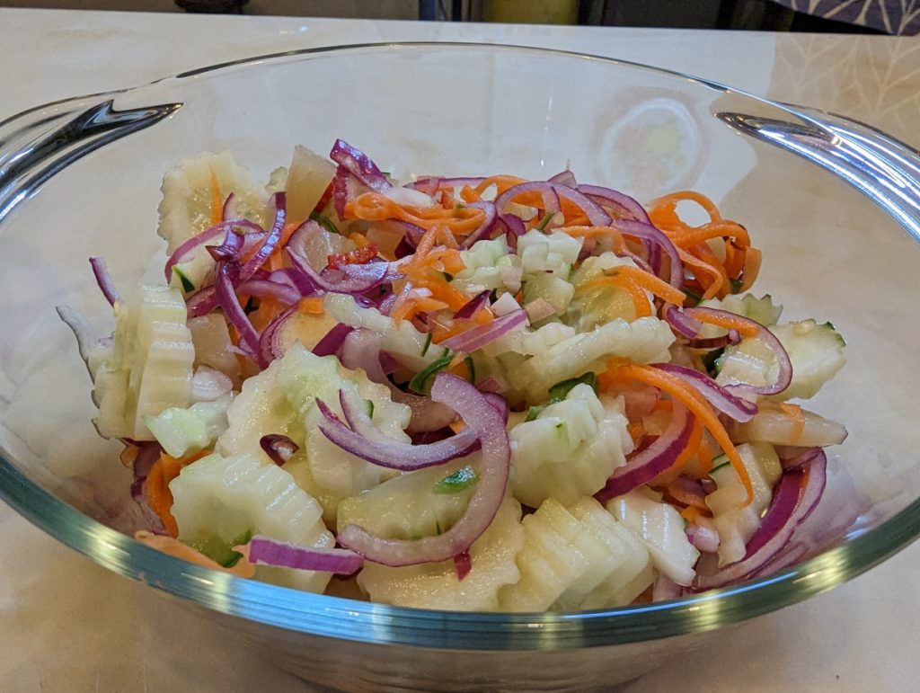 Spicy but fresh salad - Cooking School Melaka