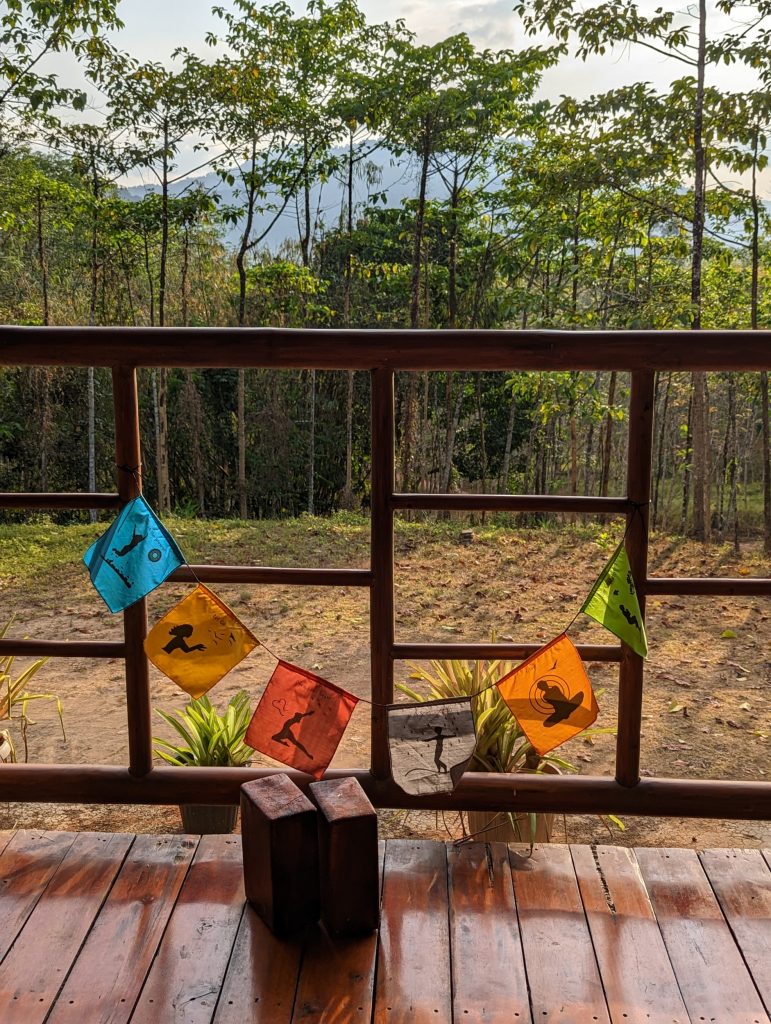 Yoga class at Khaosok Yoga in Khao Sok National Park - Thailand