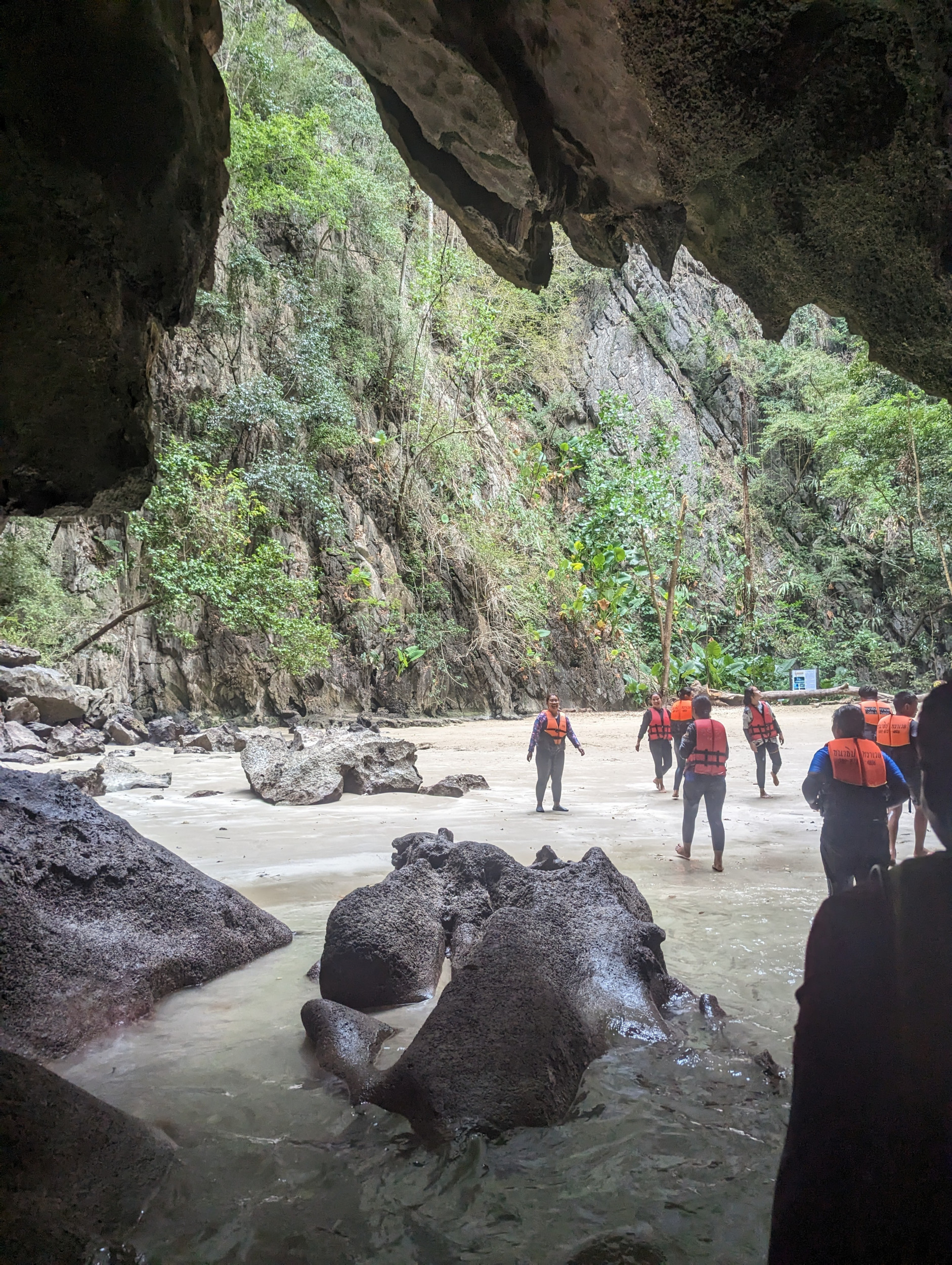 Binnenkomst Emerald Cave - Koh Mook, Thailand