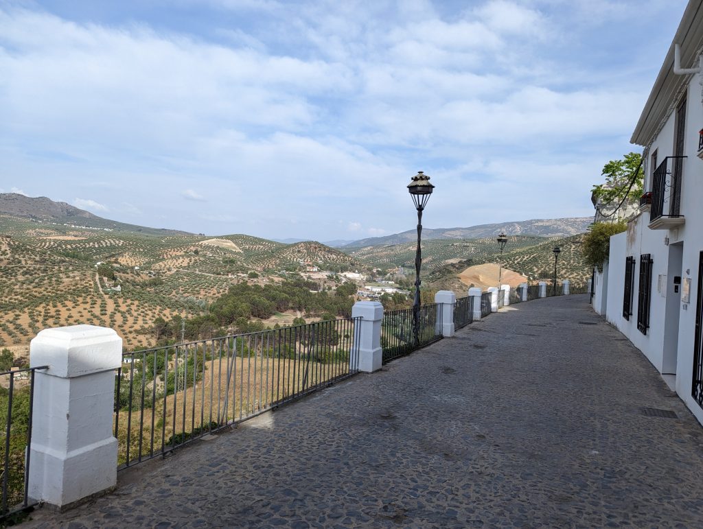 Uitzicht vanaf Balcon de La Villa van Priego de Cordoba - Spanje