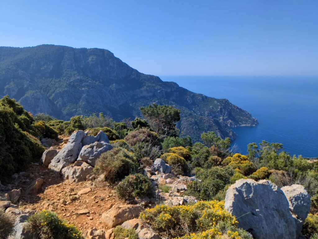 Lycian Way in Turkije tussen Gey en Kinik