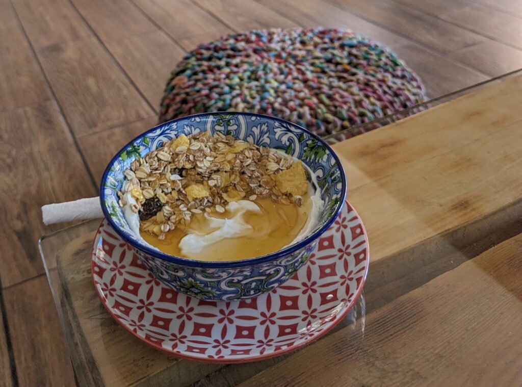 Greek Yoghurt with greek honey and muesli - Stay Hostel Rhodes