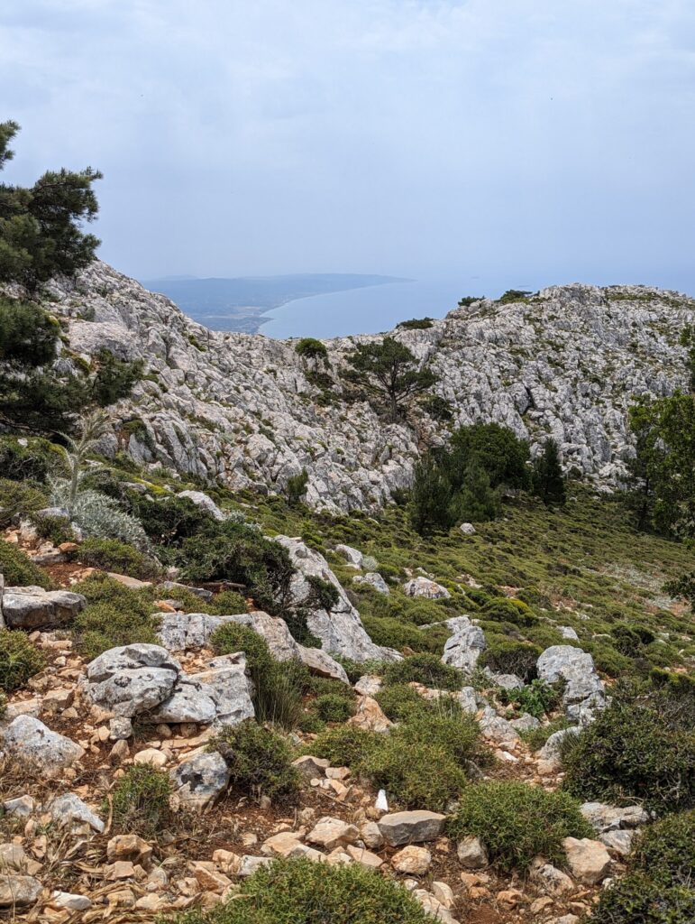 Hiking up Akramitis mountain - Rhodes - Greece