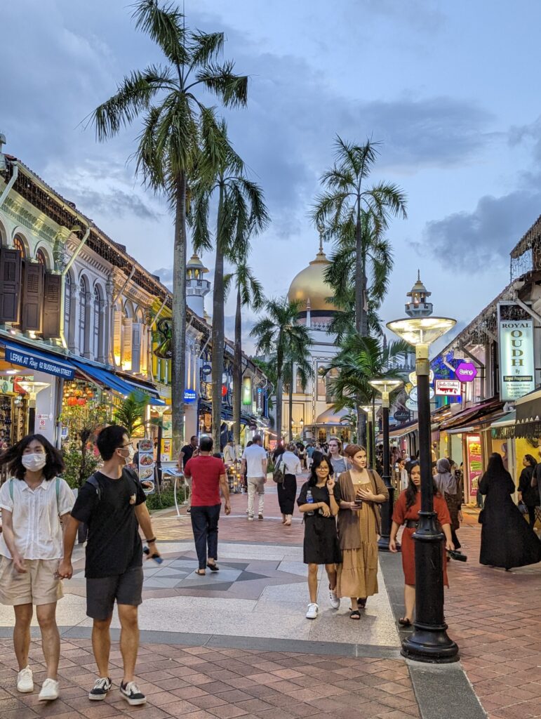 Sultanmoskee in de Muslim Quarter, Singapore