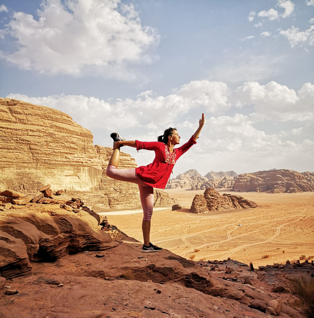 Yoga time - Wadi Rum - Jordanië