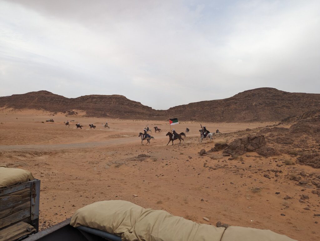 Het gevecht breekt los - Wadi Rum, Jordanië