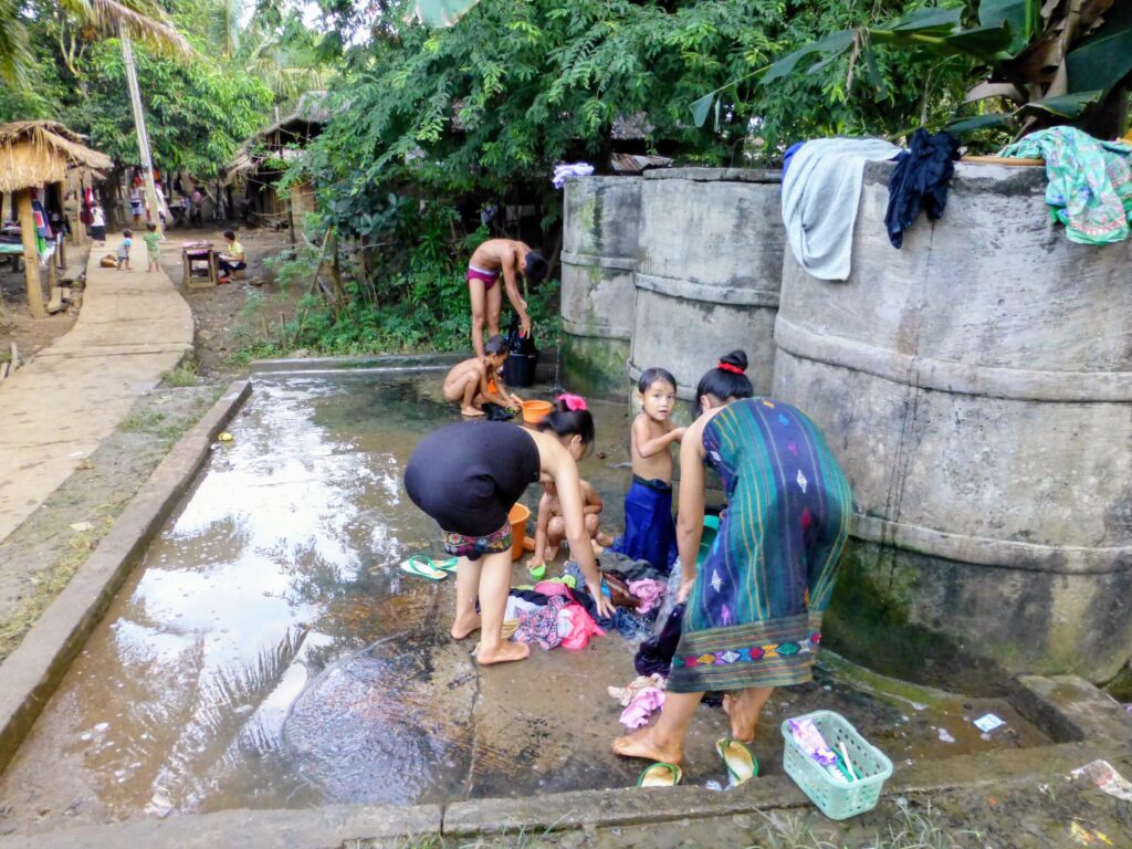 Dorp nabij Luang Prabang in Laos