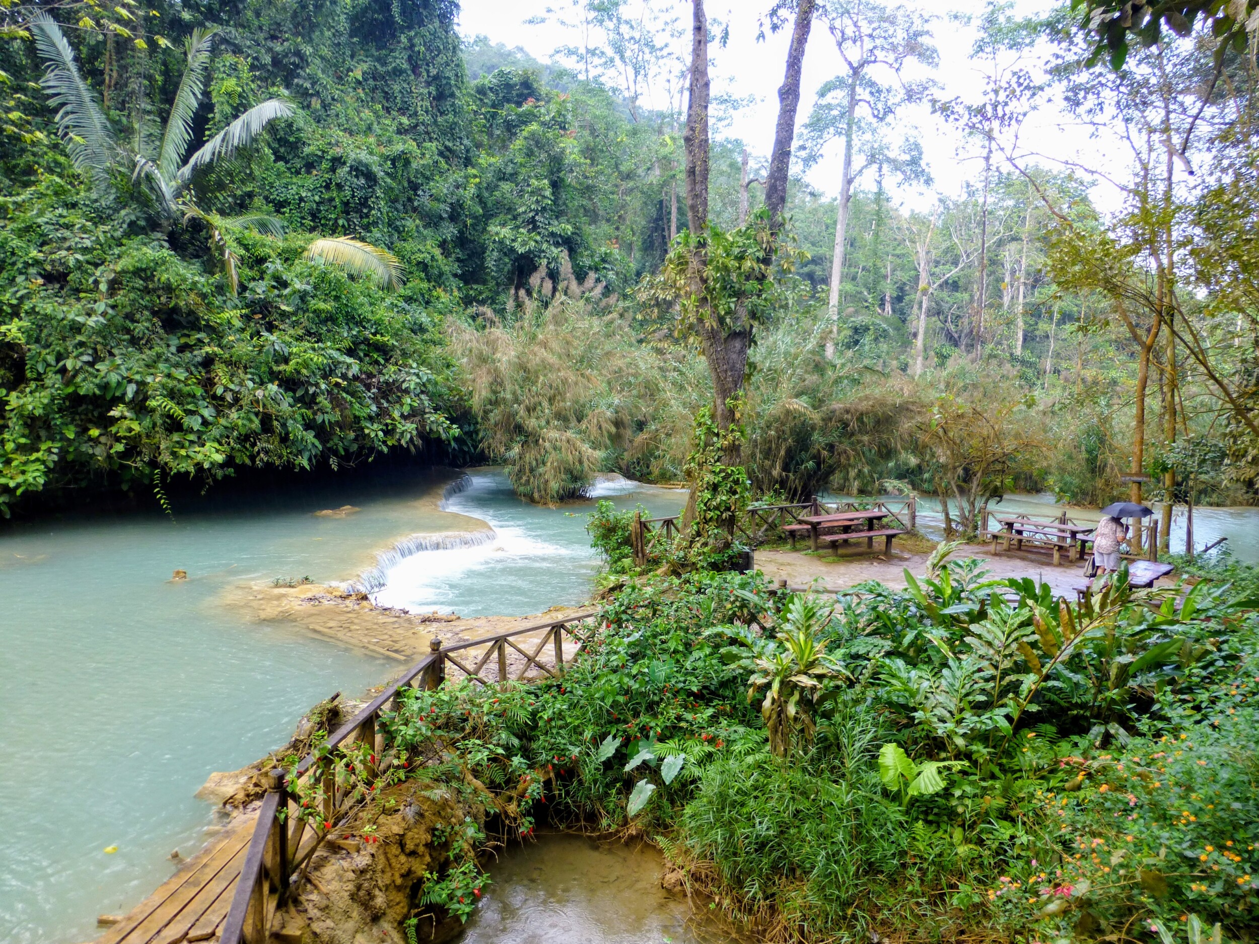 Waterval Kuang Si nabij Luang Prabang in Laos