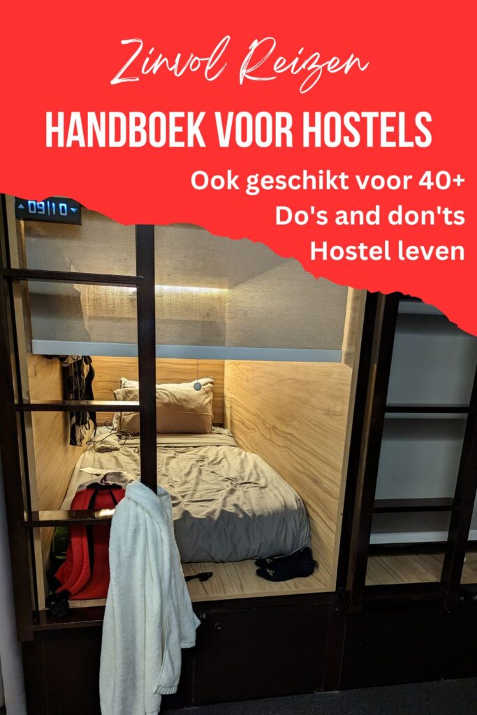 Werken in je cabine - Handboek voor hostels