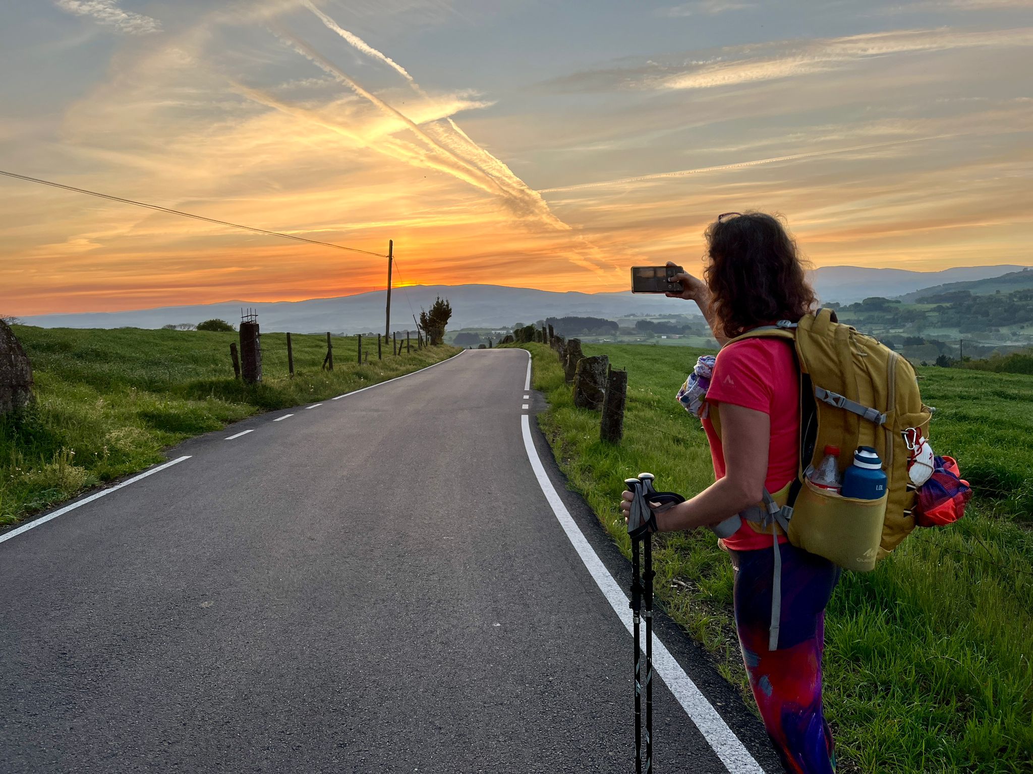 Mooiste zonsopgang van deze Camino Frances Mooiste zonsopgang van deze Camino Frances