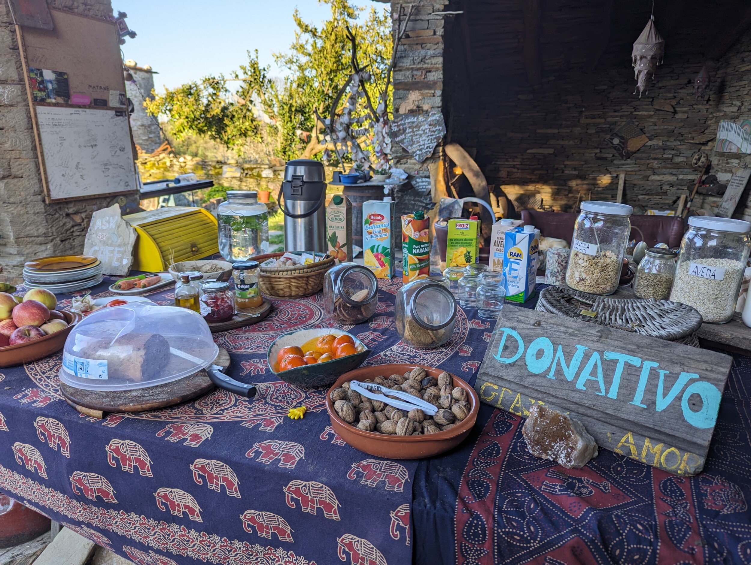 Camino Frances - Plekken waar je donativo kan drinken en eten Camino Frances - Plekken waar je donativo kan drinken en eten