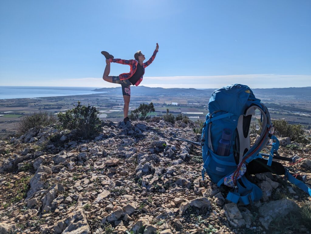 Yogapose near Castell del Montgri - Torroella de Montgri - GR92