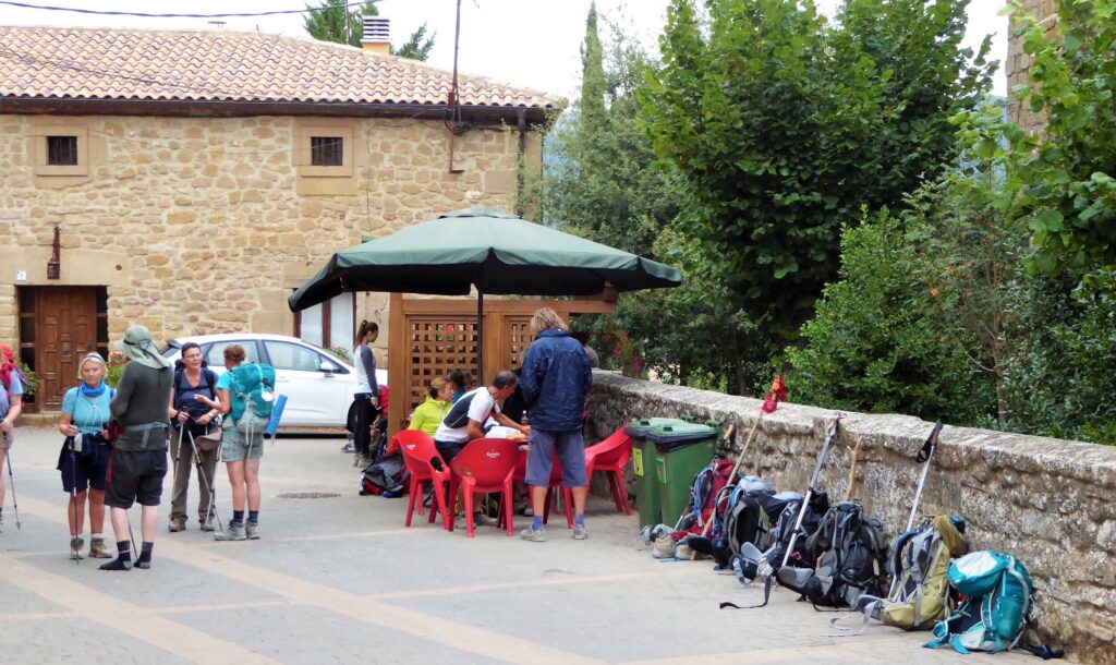 Camino de Santiago alleen lopen - Samen eten en lunchen