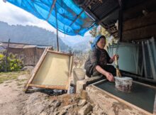 Papier maken in Mukto Village - Aruchanal Pradesh, India